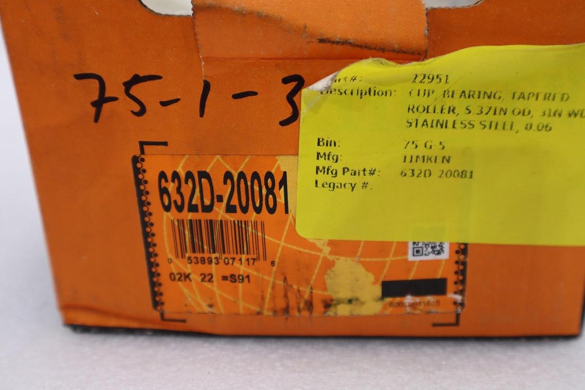 Used 632D - TIMKEN - ( 632D-20081 ) - NEW IN BOX UNIT STOCK 5126CC