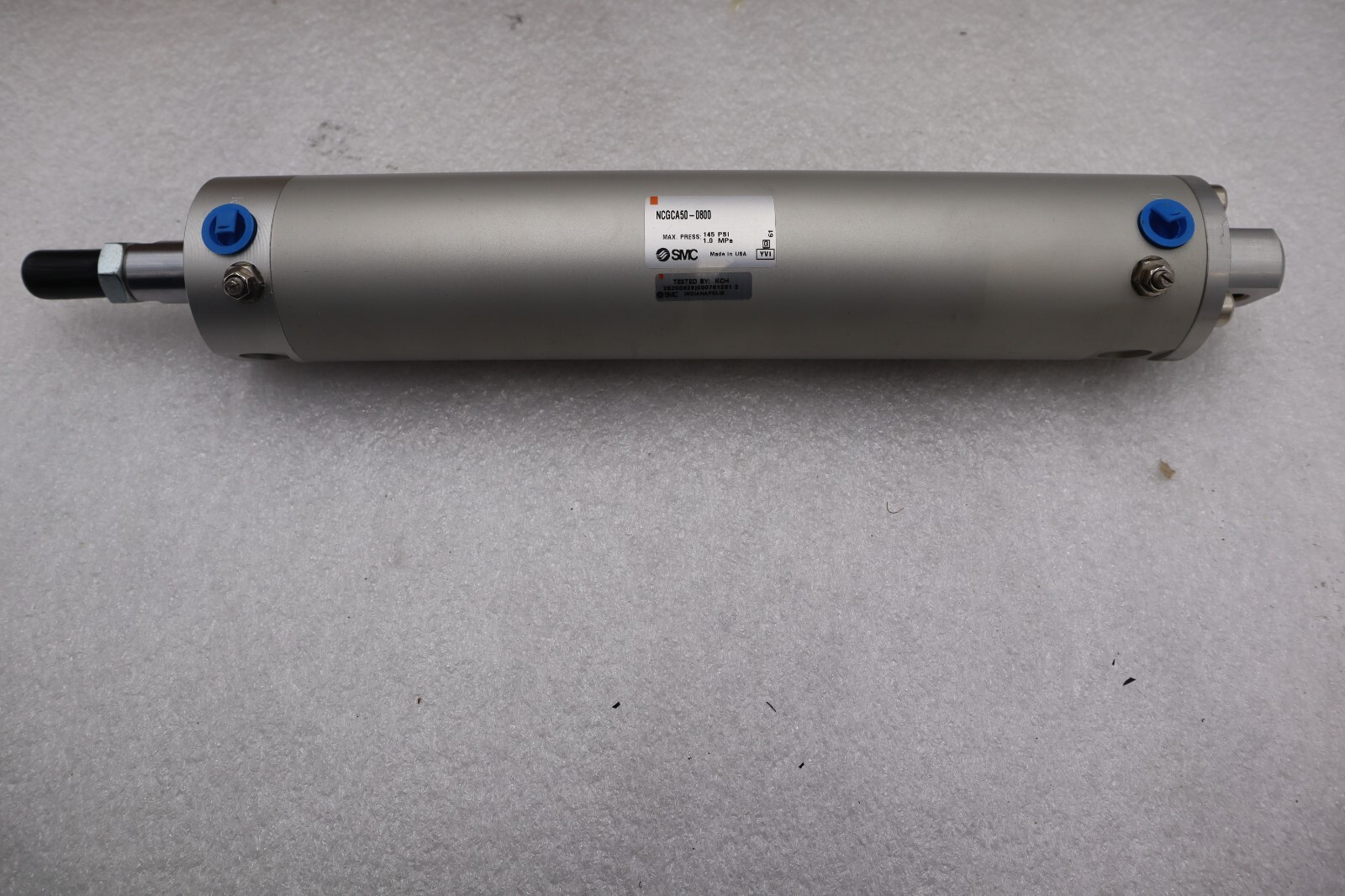 Used SMC NCGCA50-0800 AIR CYLINDER 145 PSI #4211