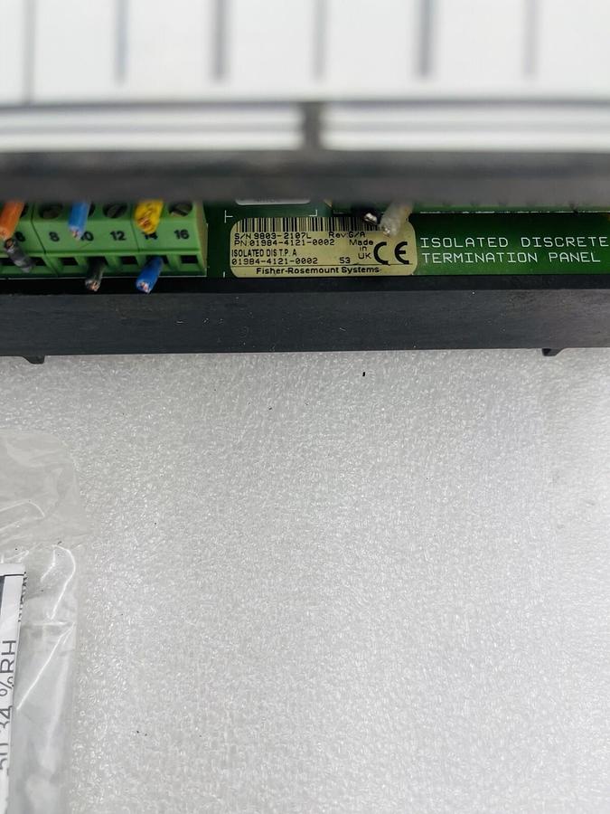 Used Fisher-Rosemount 01984-4121-0002 Isolated Discrete Termination Panel A #2316