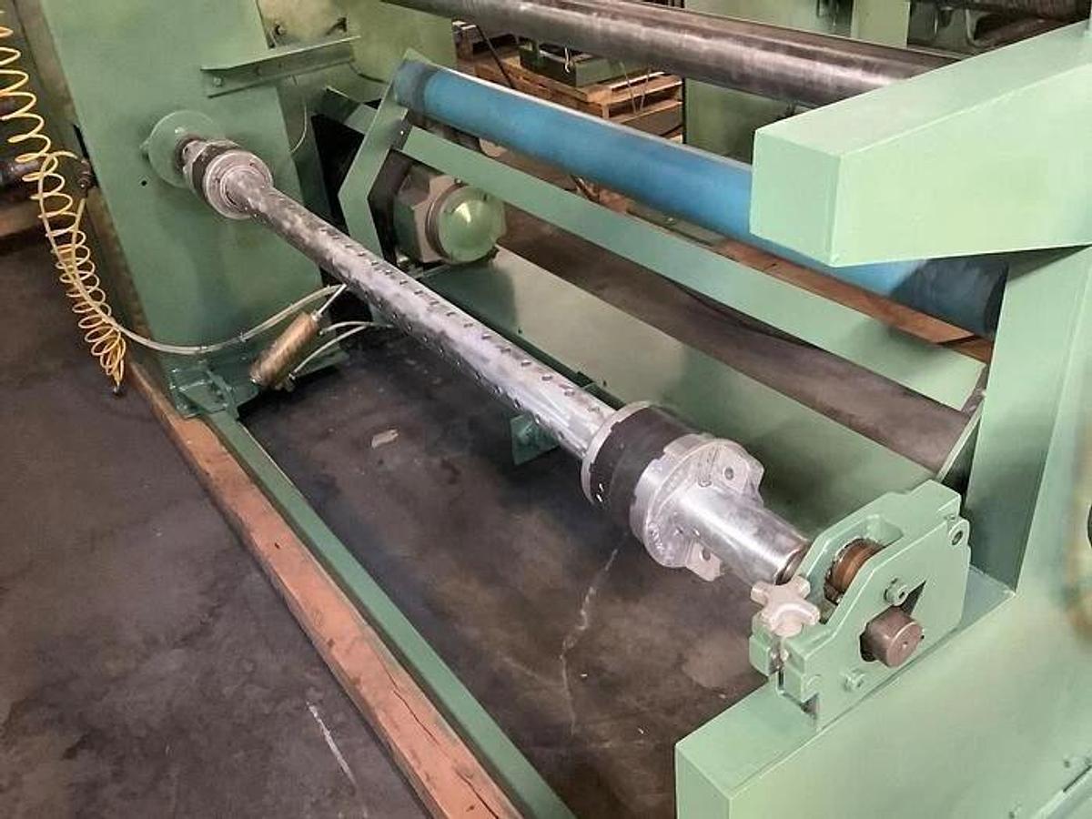 Used 62" WIDE SHAR MANUFACTURING CENTERWIND INSPECTION AND REWIND MACHINE