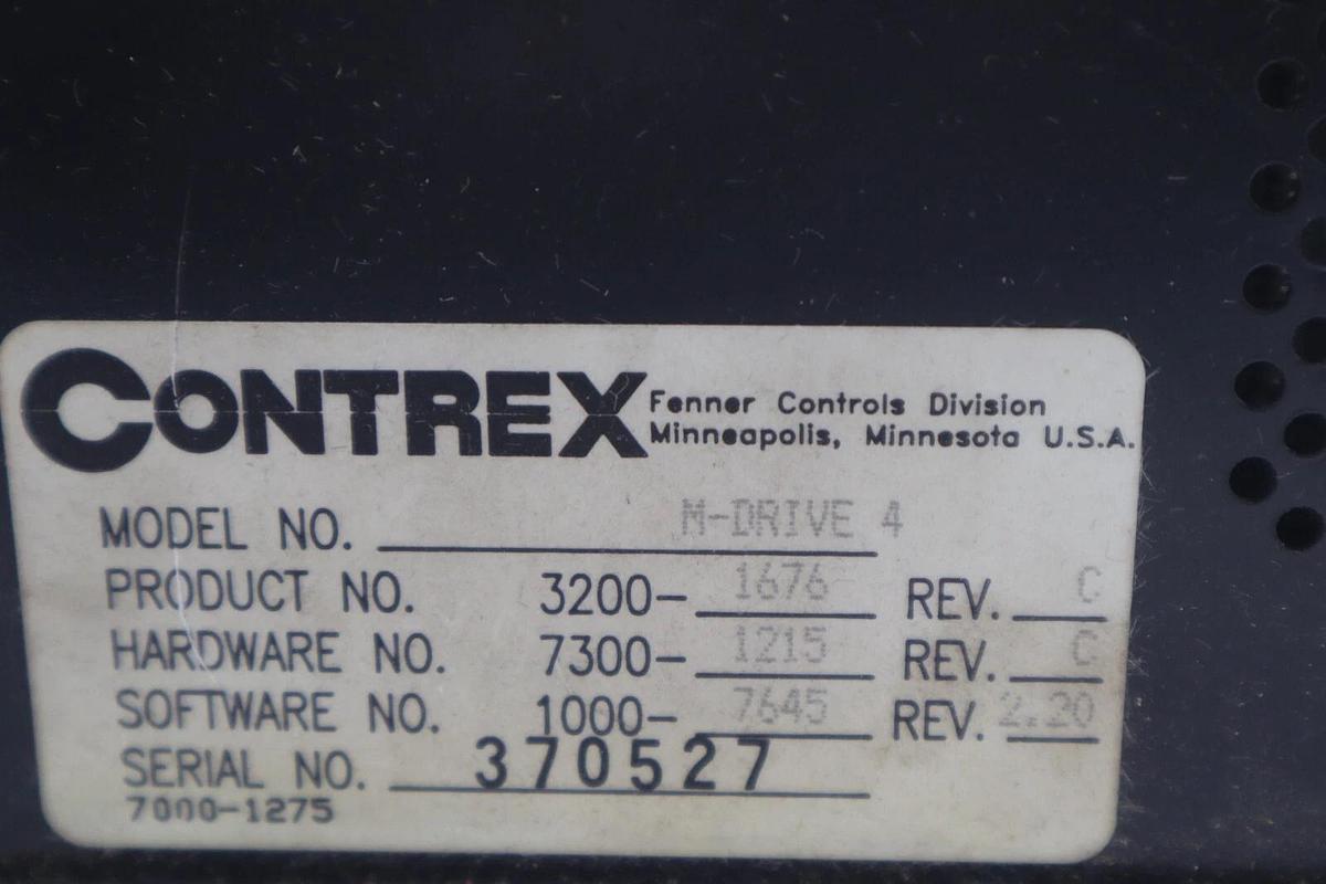 Used Contrex M-DRIVE 4 DC Drive 3200-1676 STOCK 4400