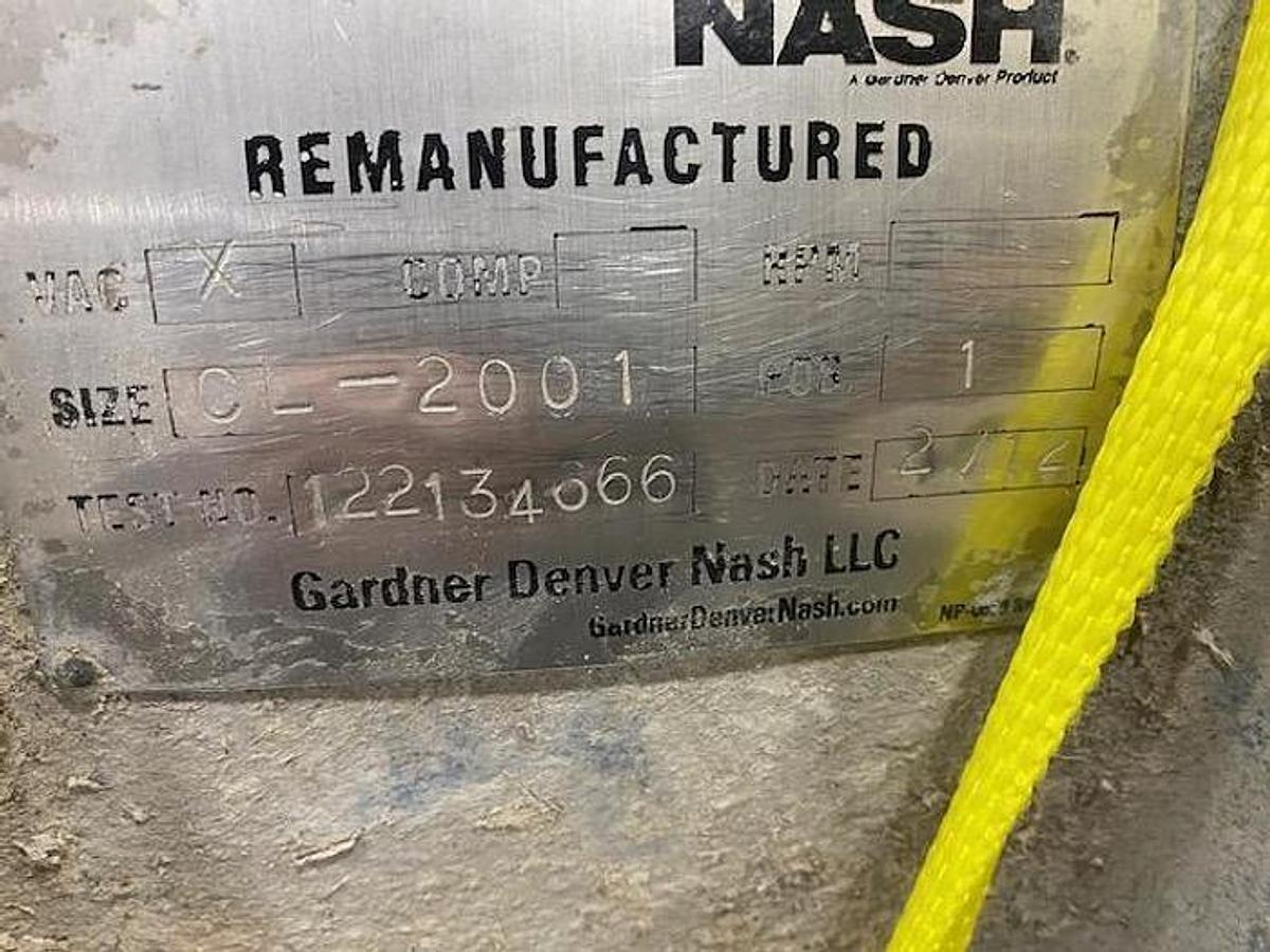 Used NASH CL-2001 VACUUM PUMP