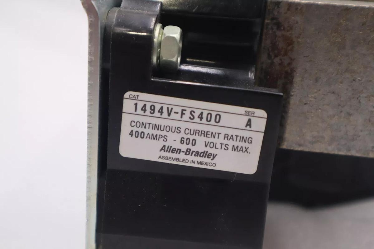 Used ALLEN BRADLEY 1494V-DS400 SER A DISCONNECT SWITCH 3PH 400AMP 600VAC STK 5039