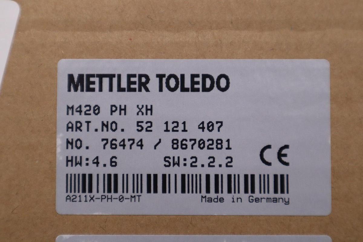 METTLER TOLEDO 52121407 M420 PH XH TRANSMITTER NEW IN BOX STOCK G157A