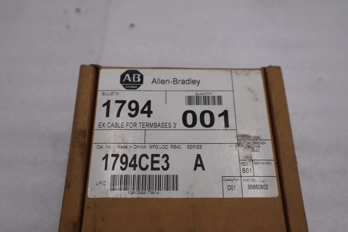 NEW OPEN BOX AB Allen-Bradley 1794-CE3 Flex 3FT Extender Cable 1794CE3 K-768CC