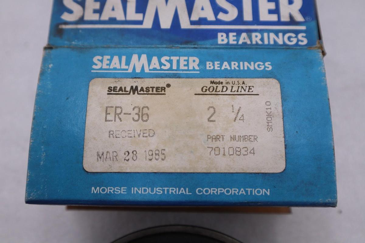 Used NEW OPEN BOX Sealmaster ER-36 2-1/4" Insert Bearing STK K-3238CC