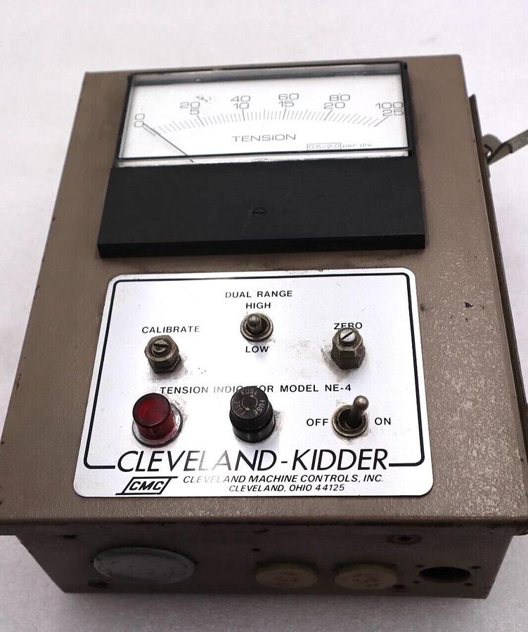 Used Cleveland-Kidder Web Tension Indicator Equipment NE-4/DR-4/TA-10/ER-4 #4111