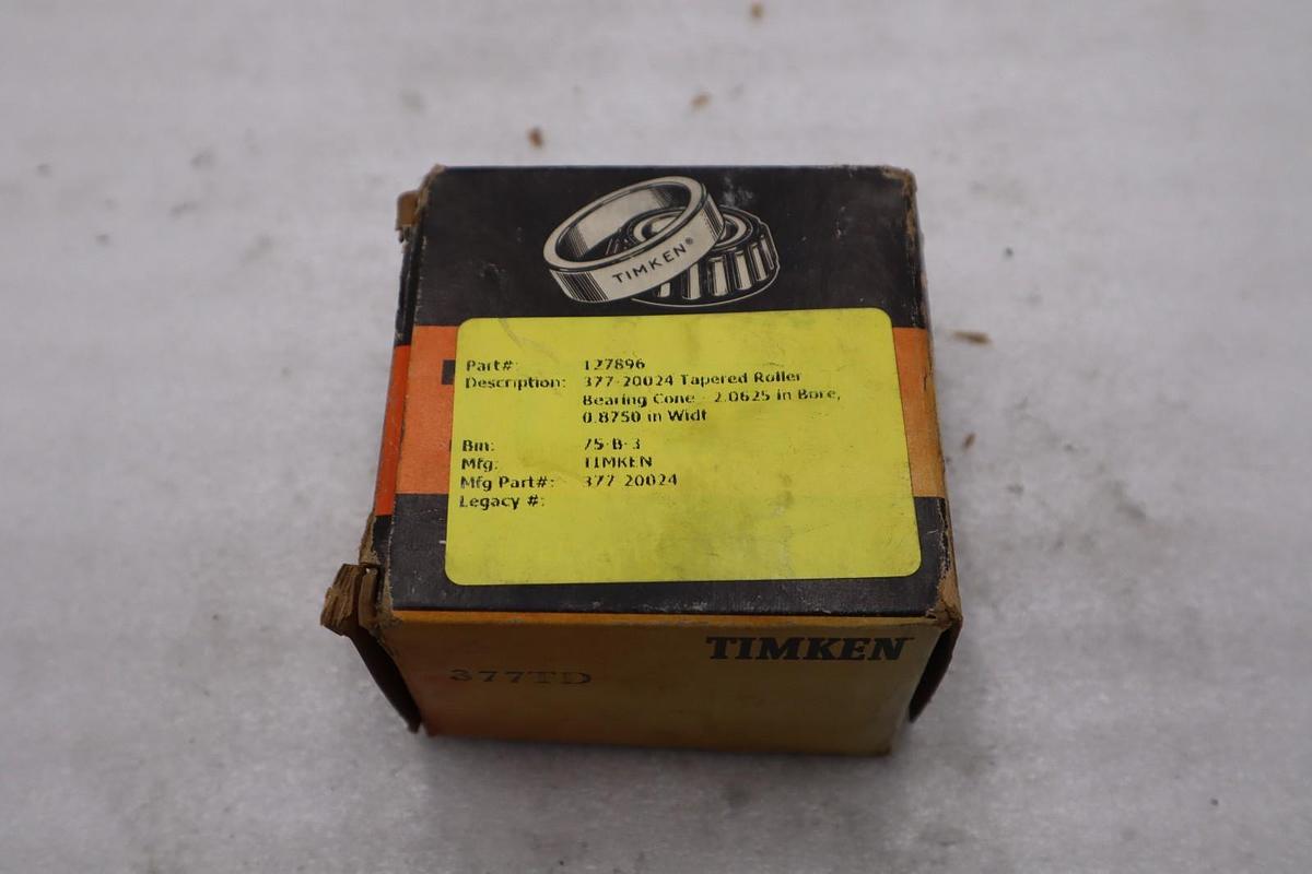 Used NEW OPEN BOX 377TD Timken TAPER ROLLING BEARING STOCK CC242