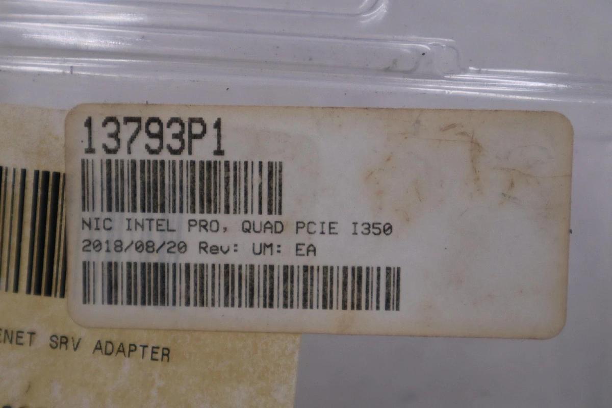 Used Intel I350-T4V2 I350-T4 PCI-E Quad Port RJ45 Gigabit Server Adapter STOCK H1035A