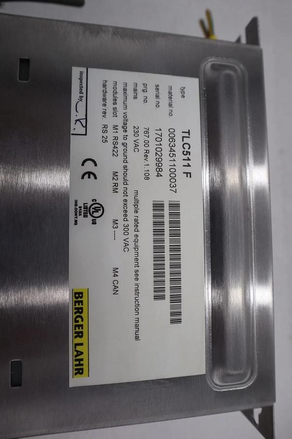 Used Bereger Lahr TLC511 F Servo Drive POSITIONING CONTROLLER 5 AMP STOCK B-725