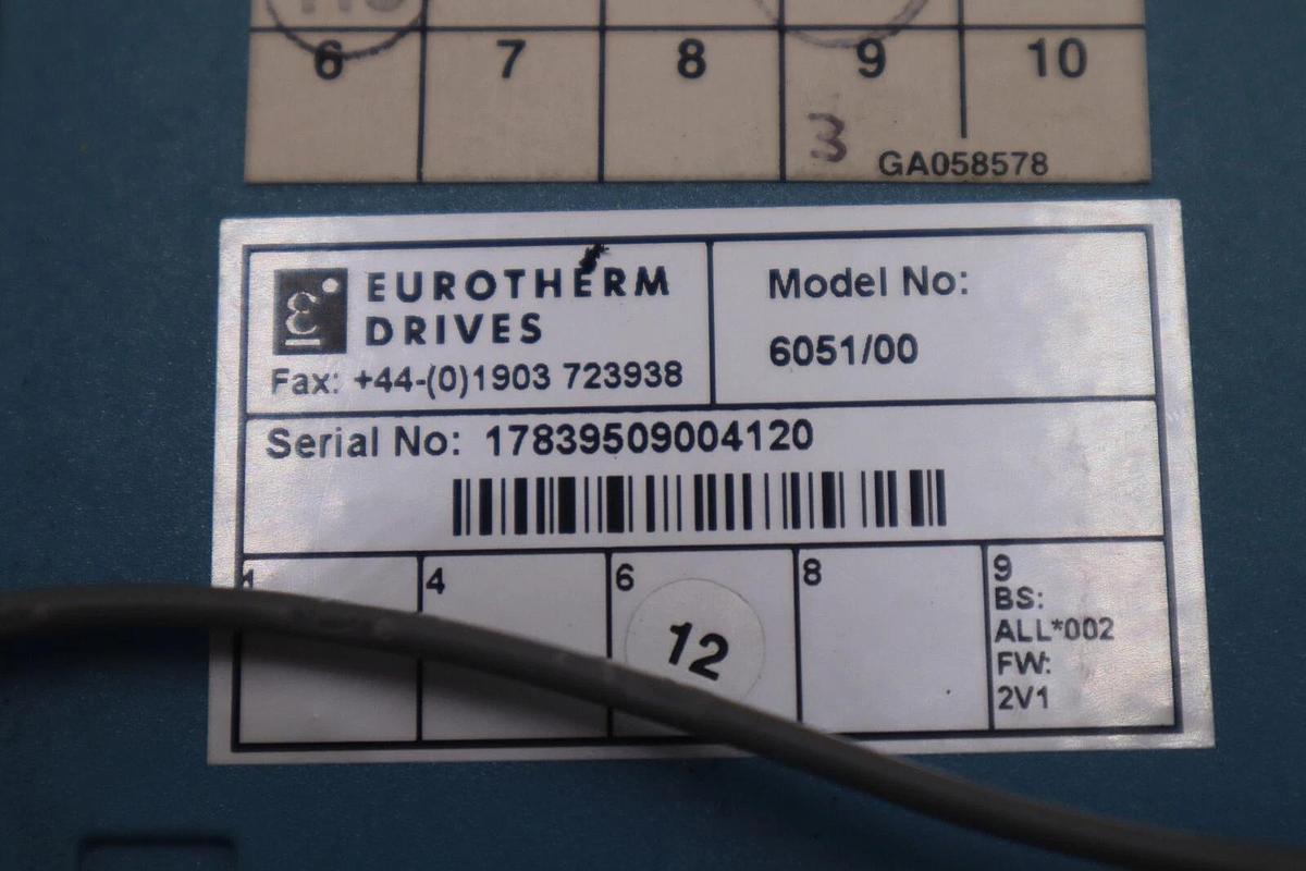 NEW OPEN BOX 6051/00, EUROTHERM DRIVES STOCK K-2982