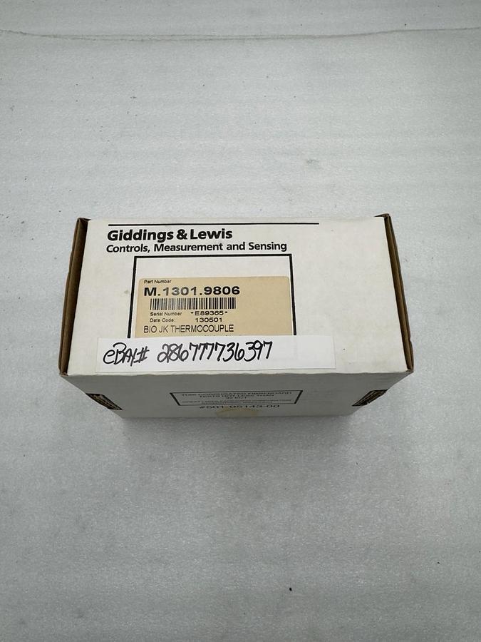 BRAND NEW Giddings & Lewis M.1301.9806 M13019806 Thermocouple STOCK H1652A