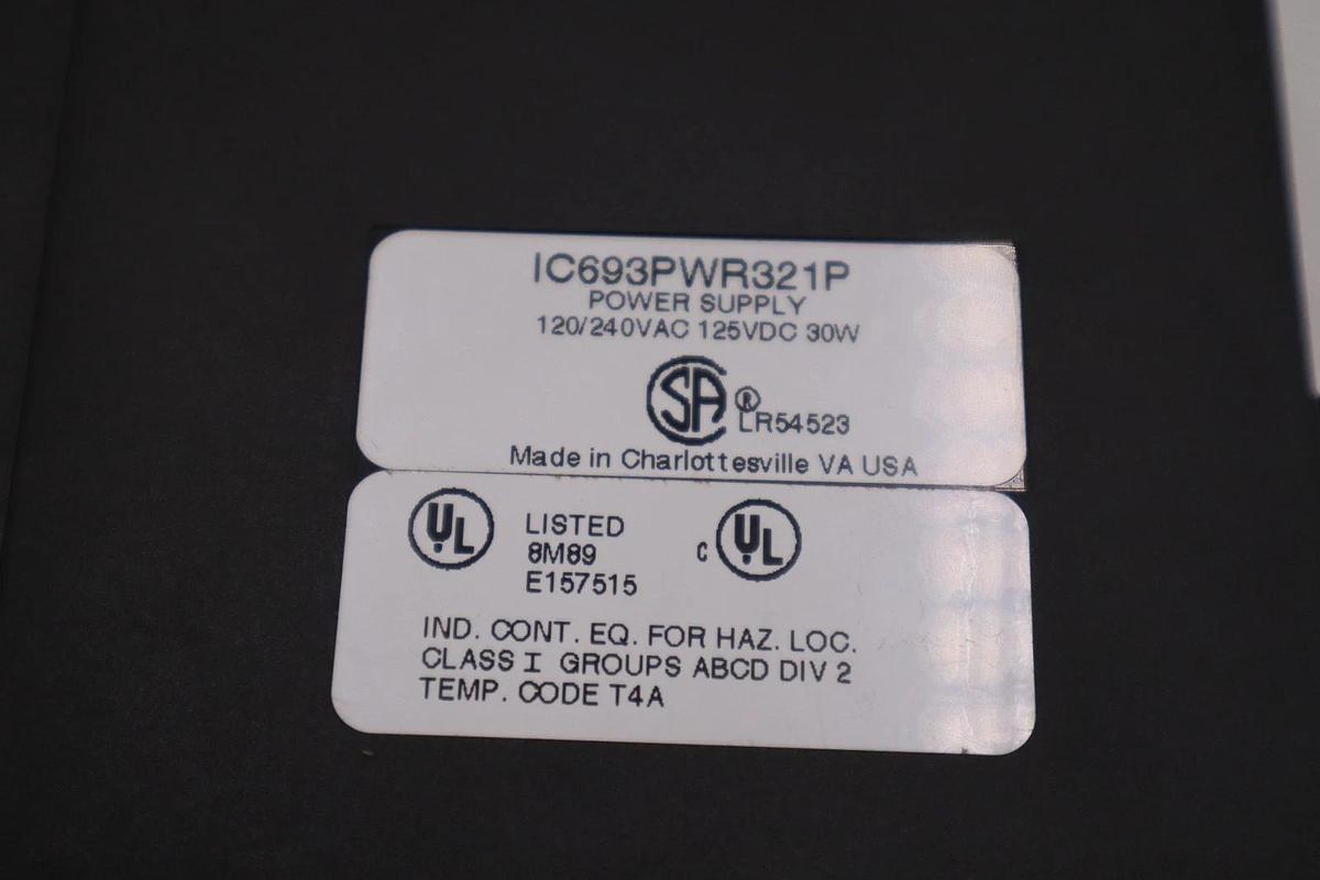 Used GE FANUC IC693PWR321P POWER SUPPLY STOCK 5356