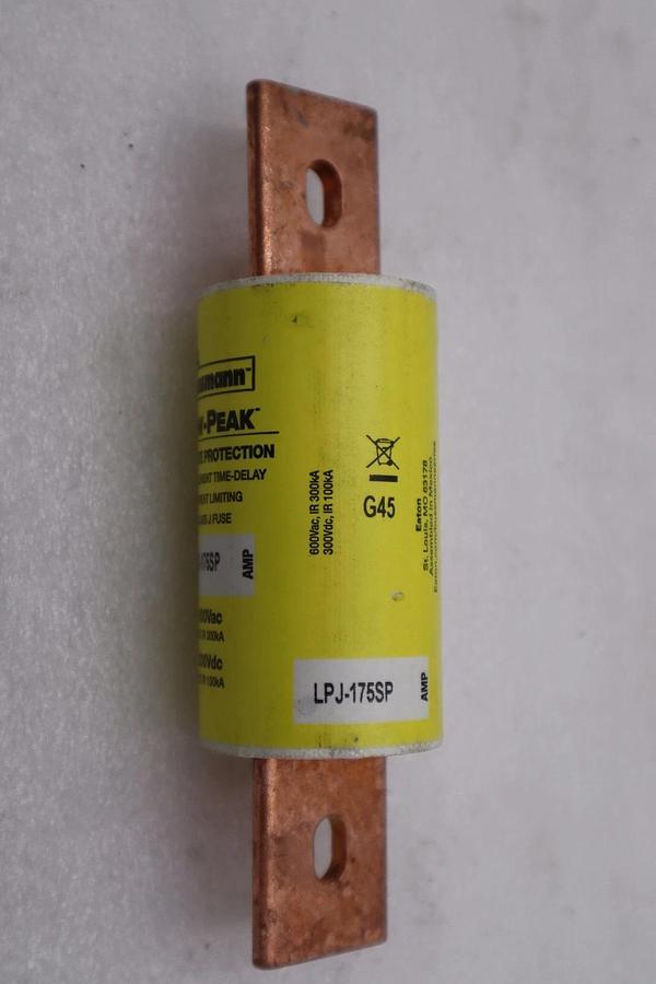 Used LOT OF 2 - Bussmann - LPJ-175SP - Eaton Fuse Class J - NEW - STOCK 4947A 517125234482