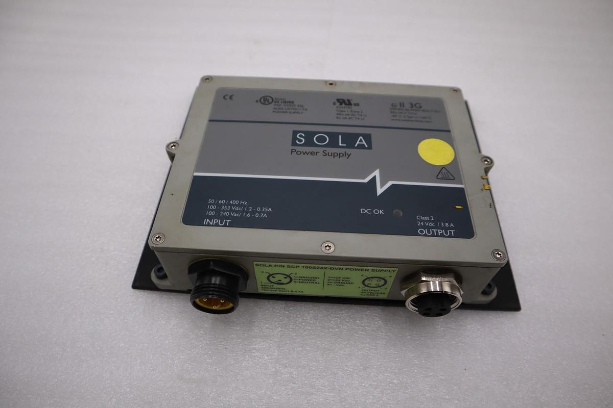 Used LOT OF 2 - SOLA SCP 100S24X-DVN POWER SUPPLY 50/60/400HZ STOCK H1714