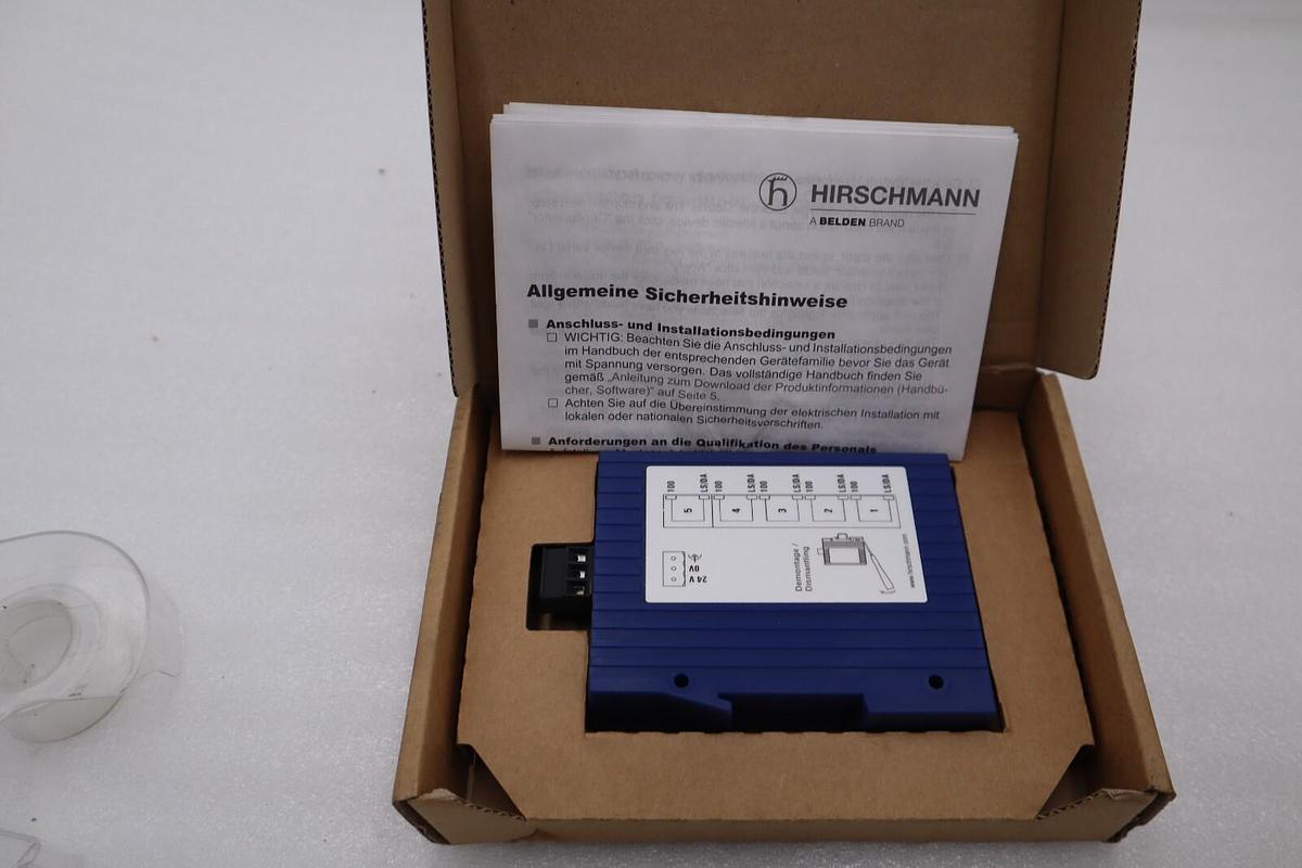 Used NEW OPEN BOX SPIDER5TX HIRSCHMANN SPIDER 5TX  Module Rail Switch STOCK H514A