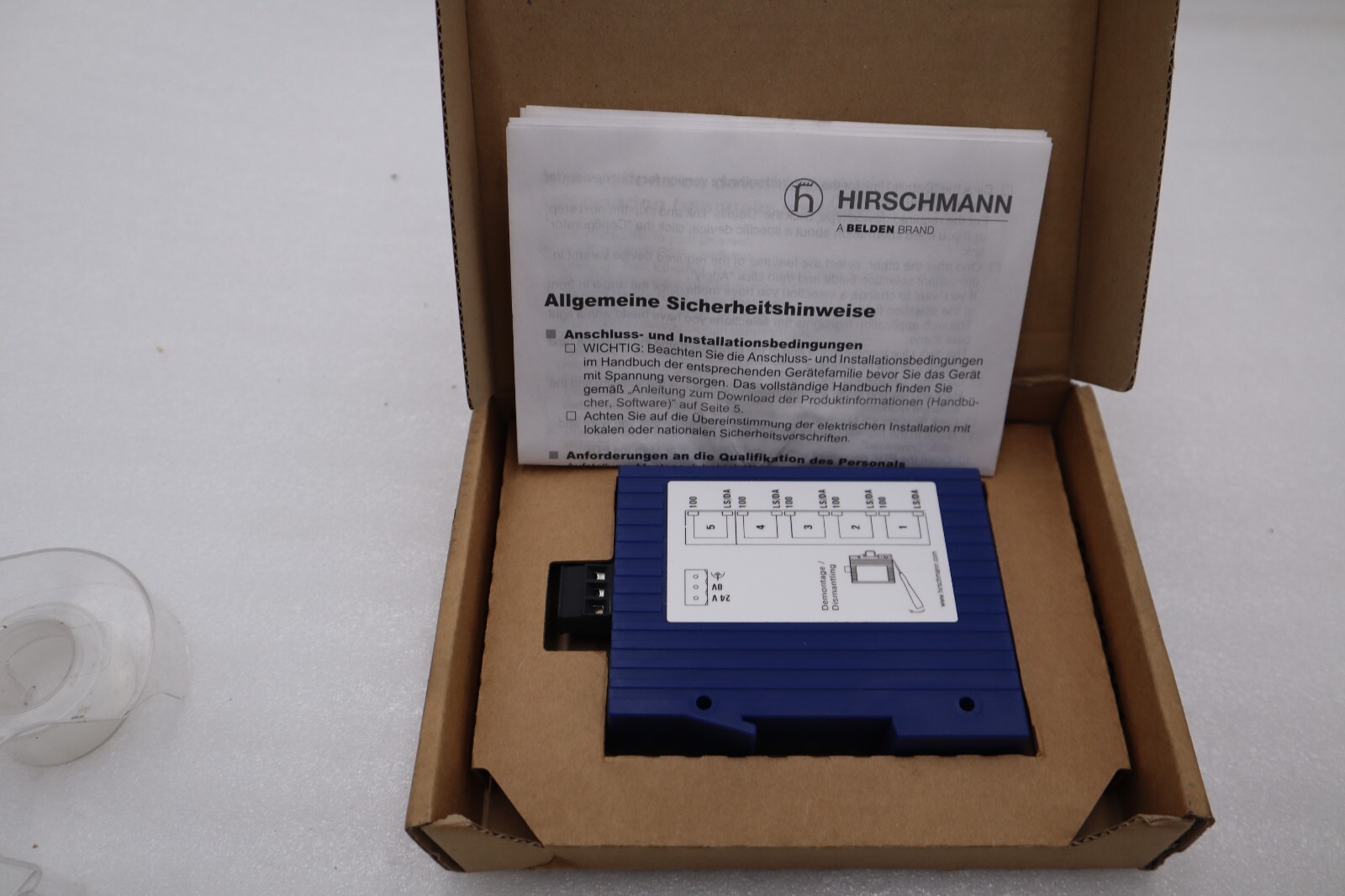 Used NEW OPEN BOX SPIDER5TX HIRSCHMANN SPIDER 5TX  Module Rail Switch STOCK H514A