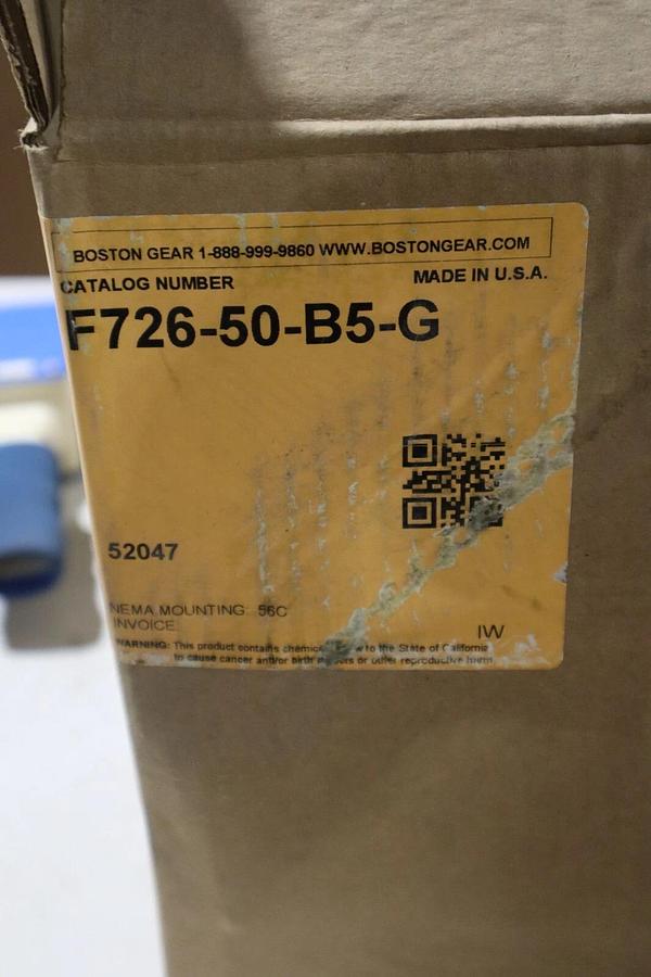 Boston Gear F726-50-B5-G Reducer NEW IN BOX STOCK G154