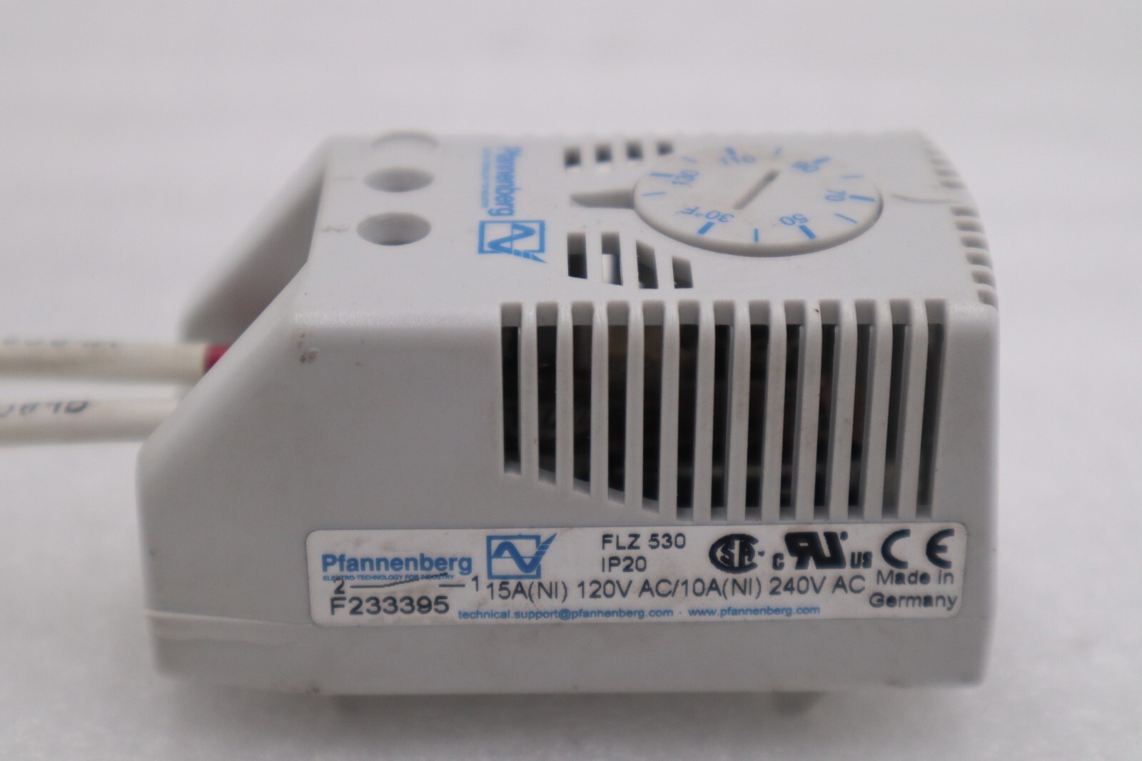 Used Pfannenberg FLZ530 Thermostat STOCK K-443-A