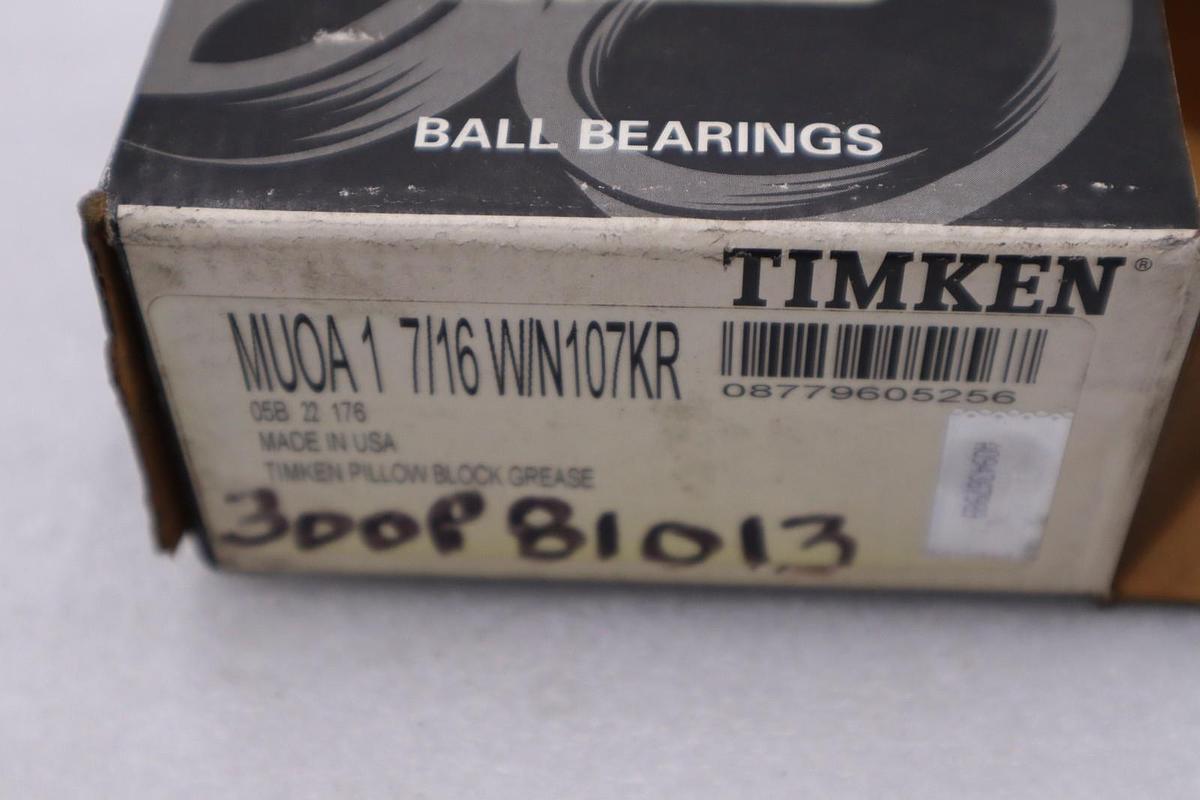 Used NEW OPEN BOX TIMKEN MUOA1 7/16 W/N107KR TIMKEN MUOA1 7/16 W/N107KR STK CC269