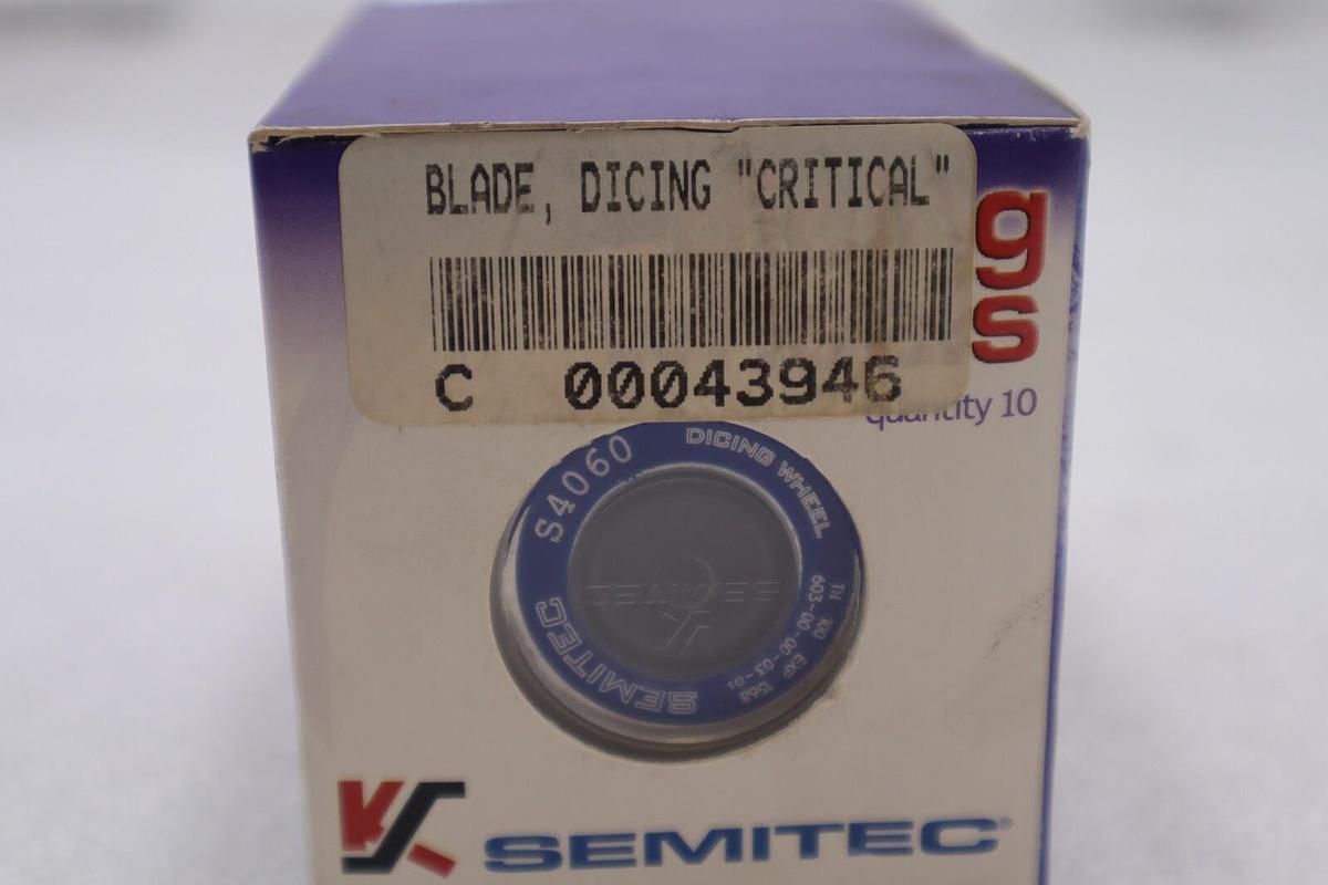 Used Semitic S4060 Wafer Dicing Wheel Blades 603-00-00-03-01 Pack of 10 New #2670