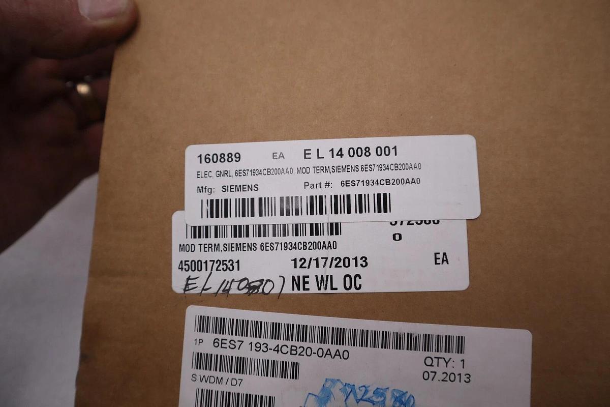 Used SIEMENS TM-E15S24-01 SIMANTIC ET200S BOX OF 5 SEALED UNITS NEW STOCK G205A