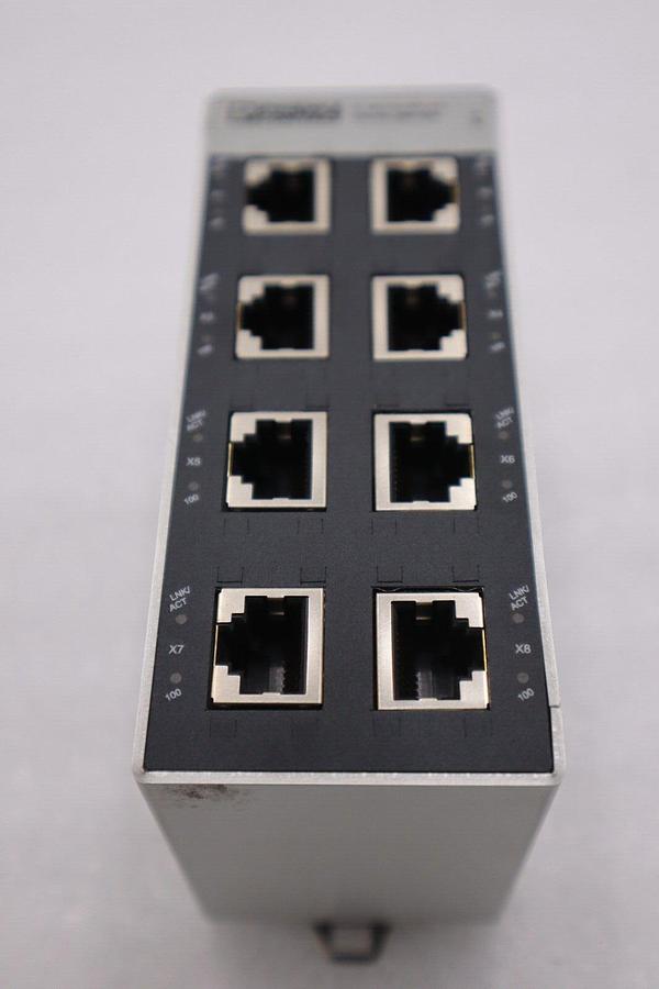 Used PHOENIX CONTACT FL SWITCH SFN 8TX ETHERNET SWITCH 2891929 STK K-402-D