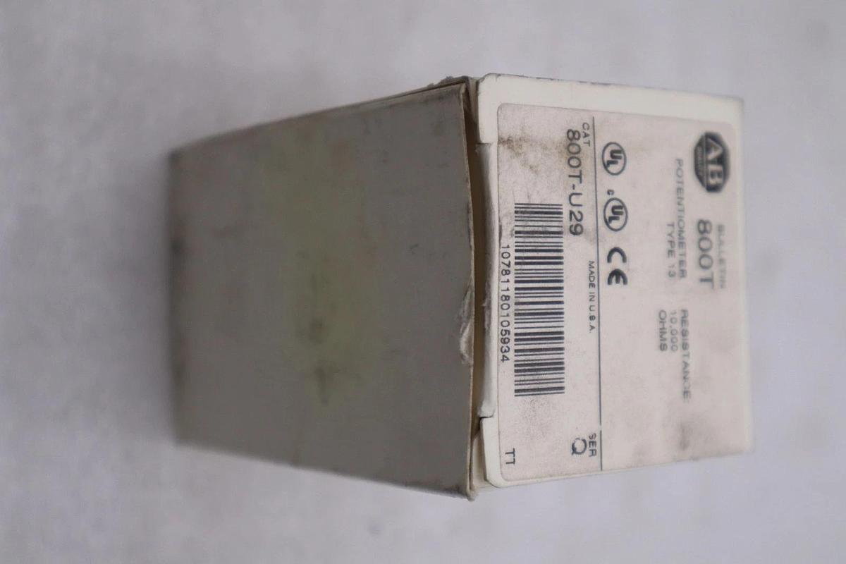 New OPEN BOX AB Allen Bradley 800T-U29 Potentiometer 10k OHMS STK GF331A