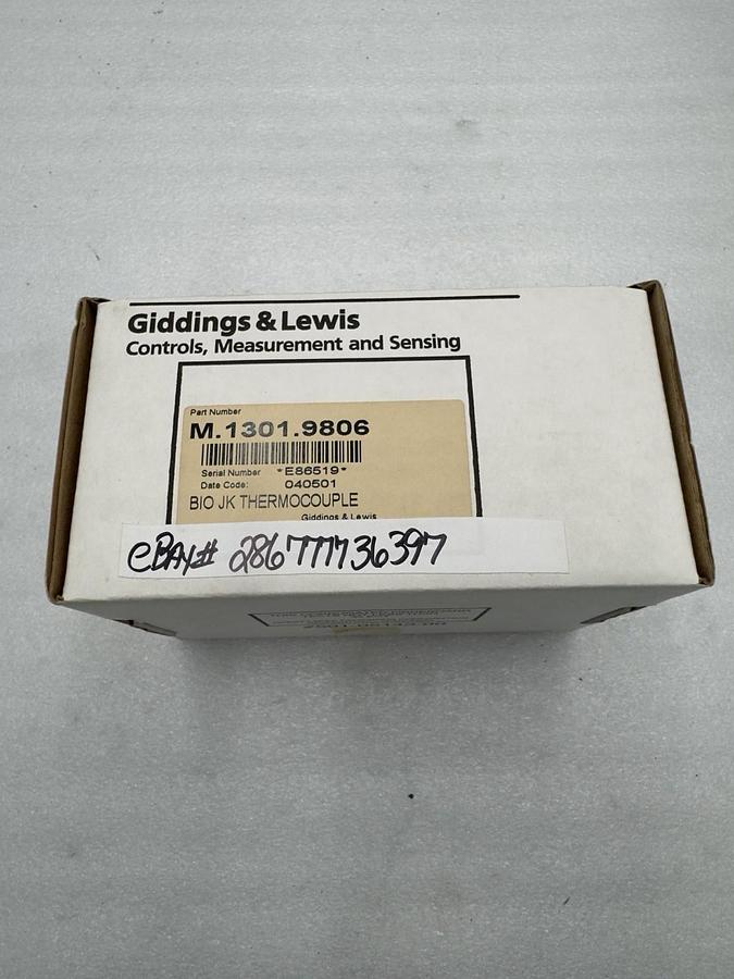 BRAND NEW Giddings & Lewis M.1301.9806 M13019806 Thermocouple STOCK H1651A