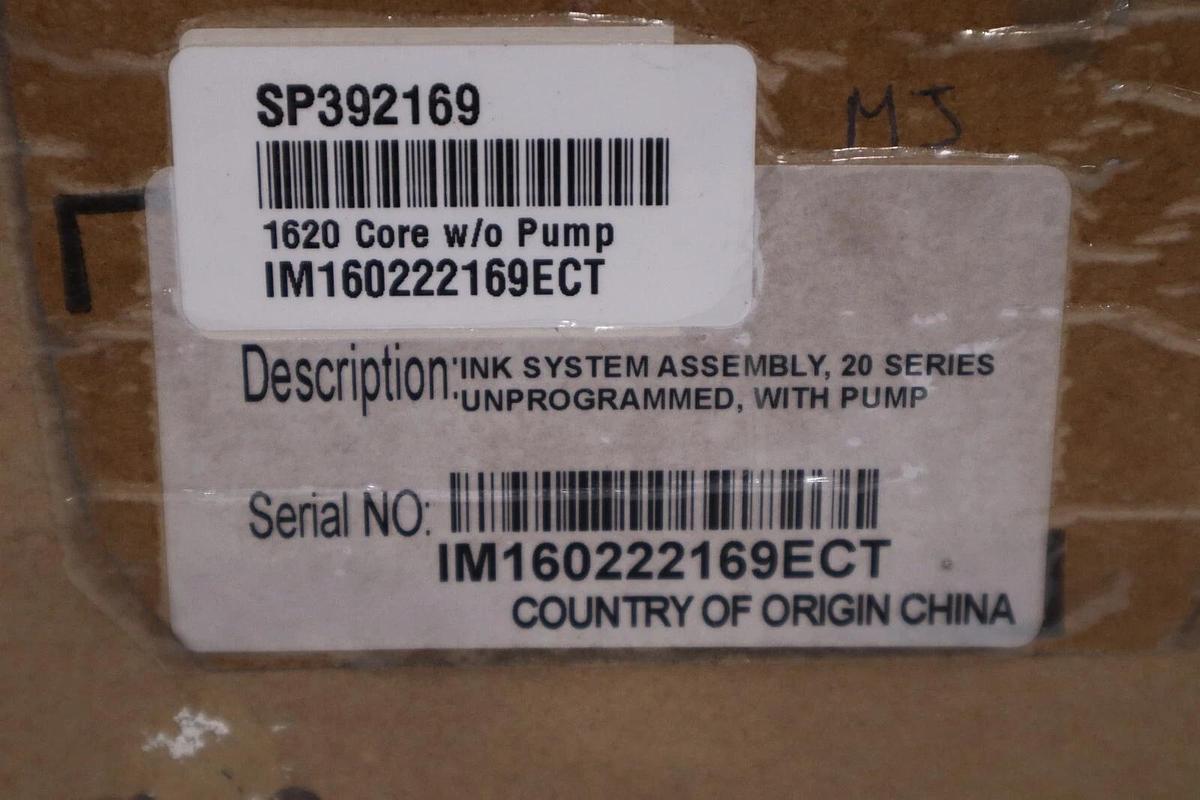 Used NEW VIDEOJET SP392169 1620 INKJET PRINTER CORE REPLACEMENT WITHOUT PUMP #H40