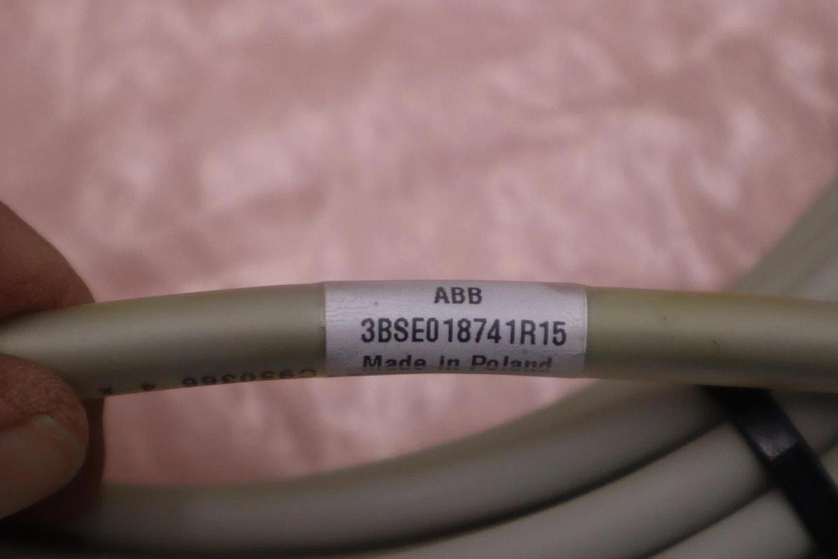 Used NEW ABB 3BSE018741R15 CABLE MALE CONNECTOR 5PIN 15M STOCK G712