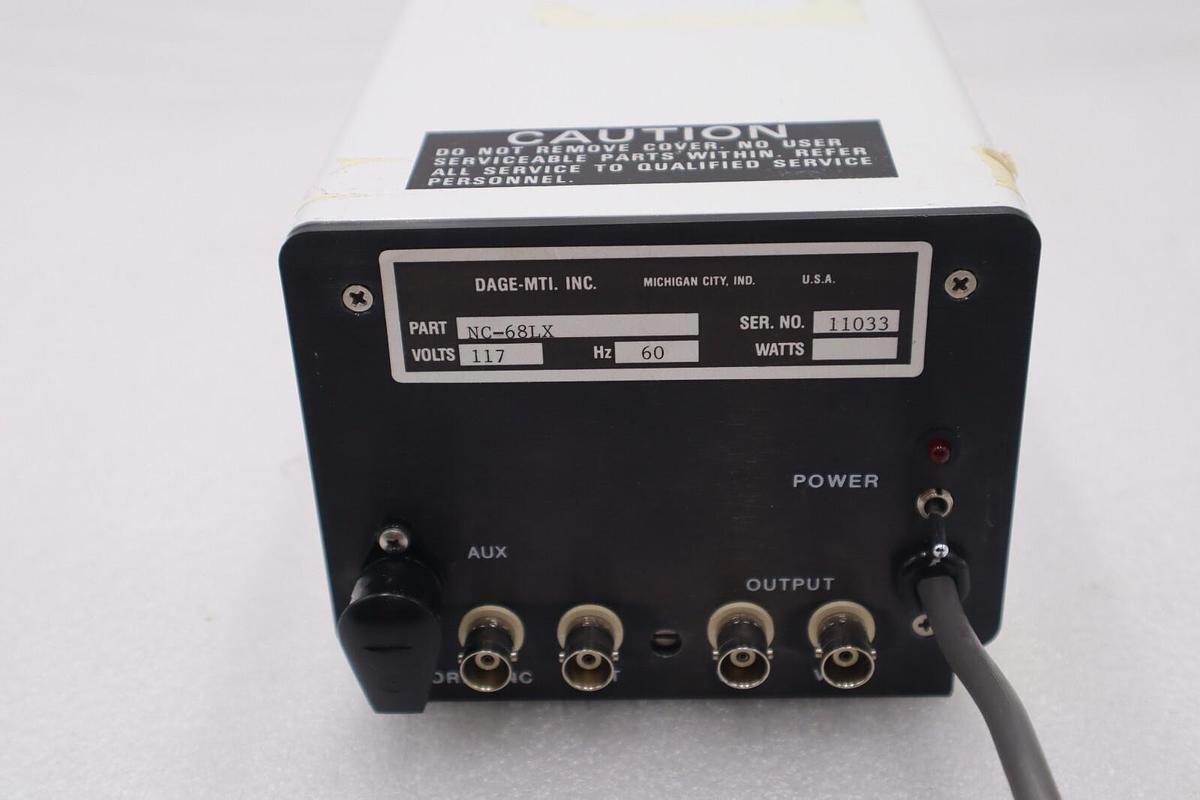 Used DAGE-MTI NC-68LX VOLTS 117 HZ 60 SERIES 68 STOCK #2804