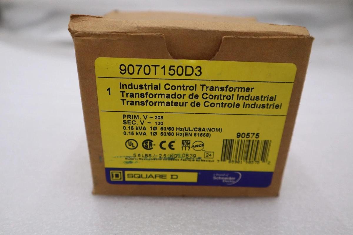 NEW OPEN BOX Square D 9070T150D3 Transformer STOCK H477A