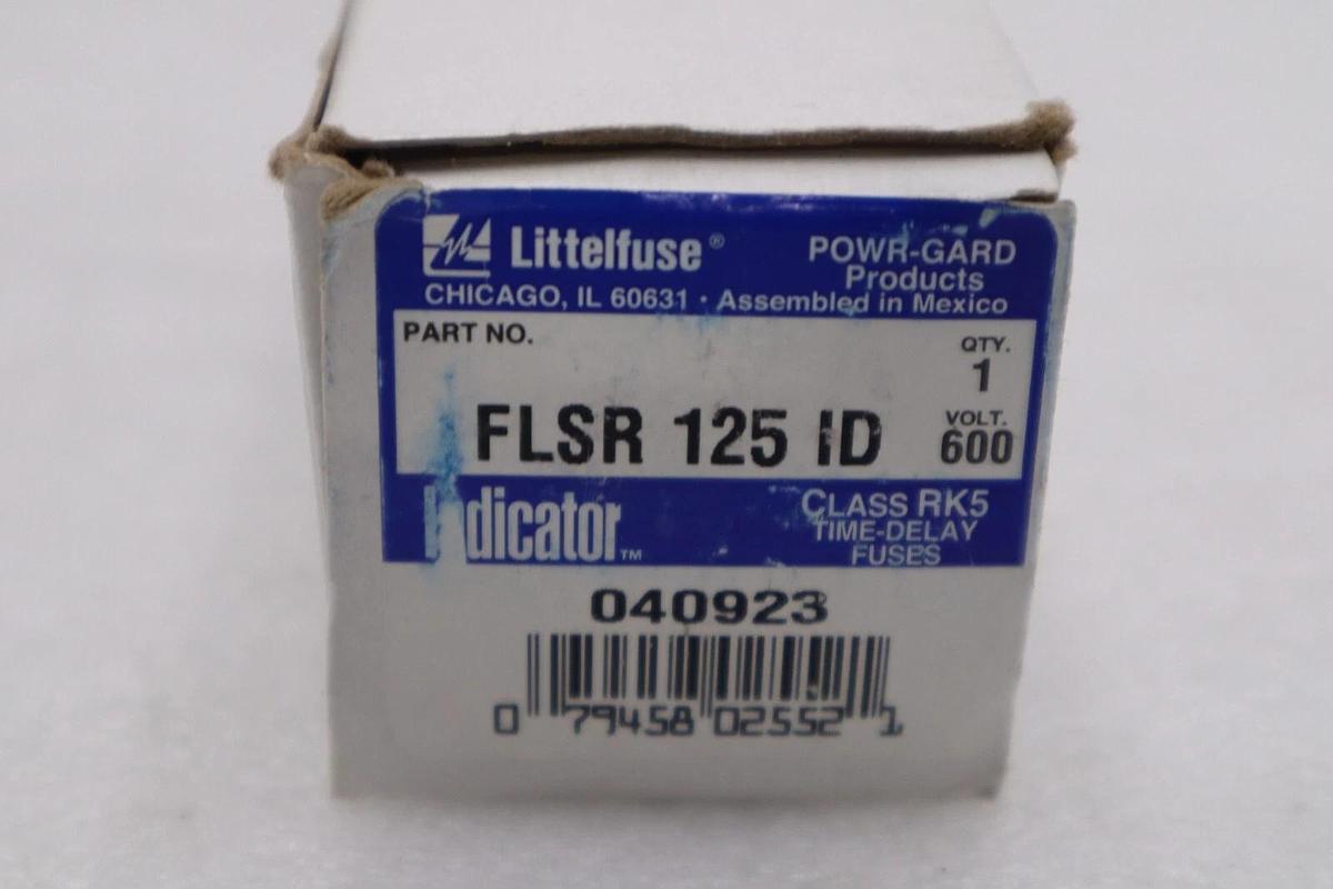 Littelfuse FLSR 125 ID / FLSR125ID Indicator Class RK5 Time Delay Fuse #3515A