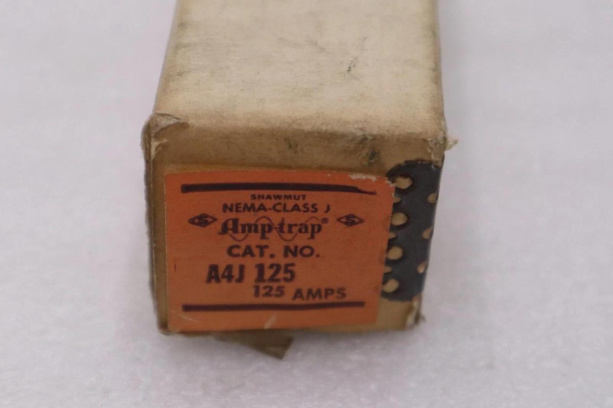 Used MERSEN AMP-TRAP A4J125/ A4J 125 600V 125A - NEW - STOCK H1704A