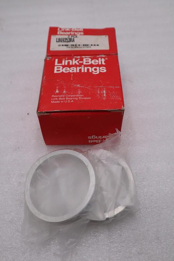 LOT OF 2 NEW LINK-BELT REXNORD SEAL RING BEARING SET LB69353RA STK H1435A