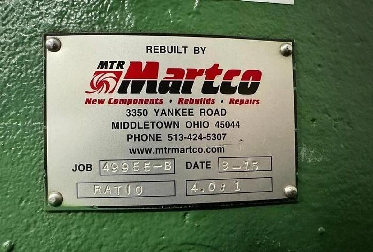 Used BLACK CLAWSON HYDRAPULPER SIZE 3 REBUILT MARTCO UNIT 4:01 RATIO