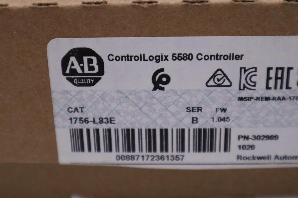 Allen Bradley 1756-L83E /1756L83E Ser B 5580 Controller - STOCK GF50 887172361357