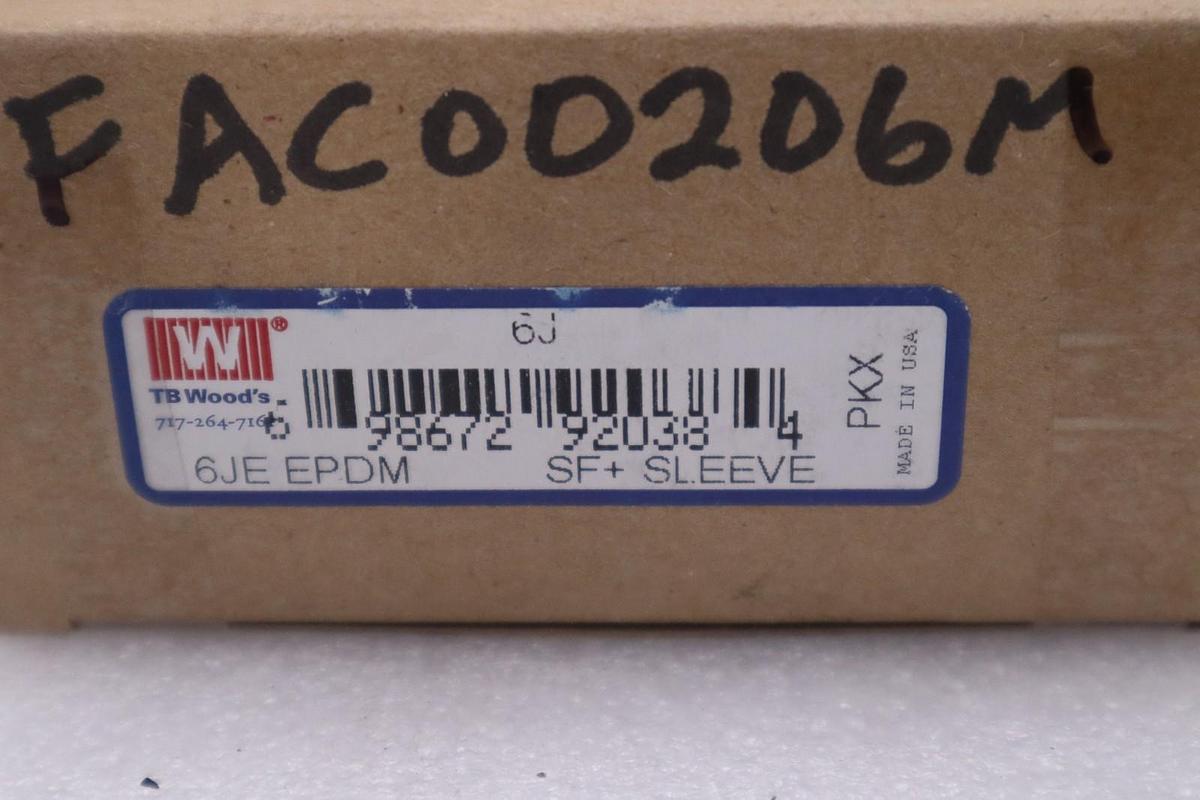 Used TB WOODS 6JE EPDM SF+SLEEVE STOCK #G-52B