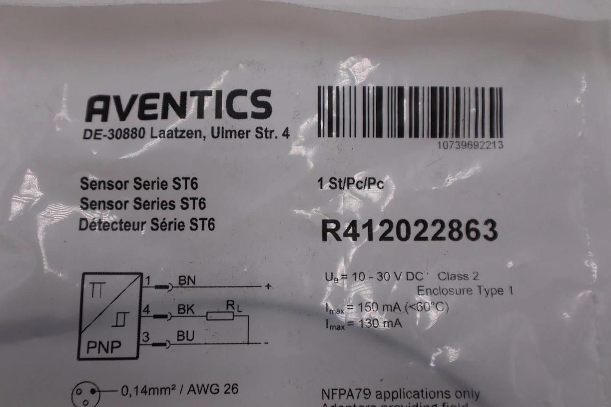Used Aventics R412022863  T-Slot Sensor NEW UNIT STOCK H1619A