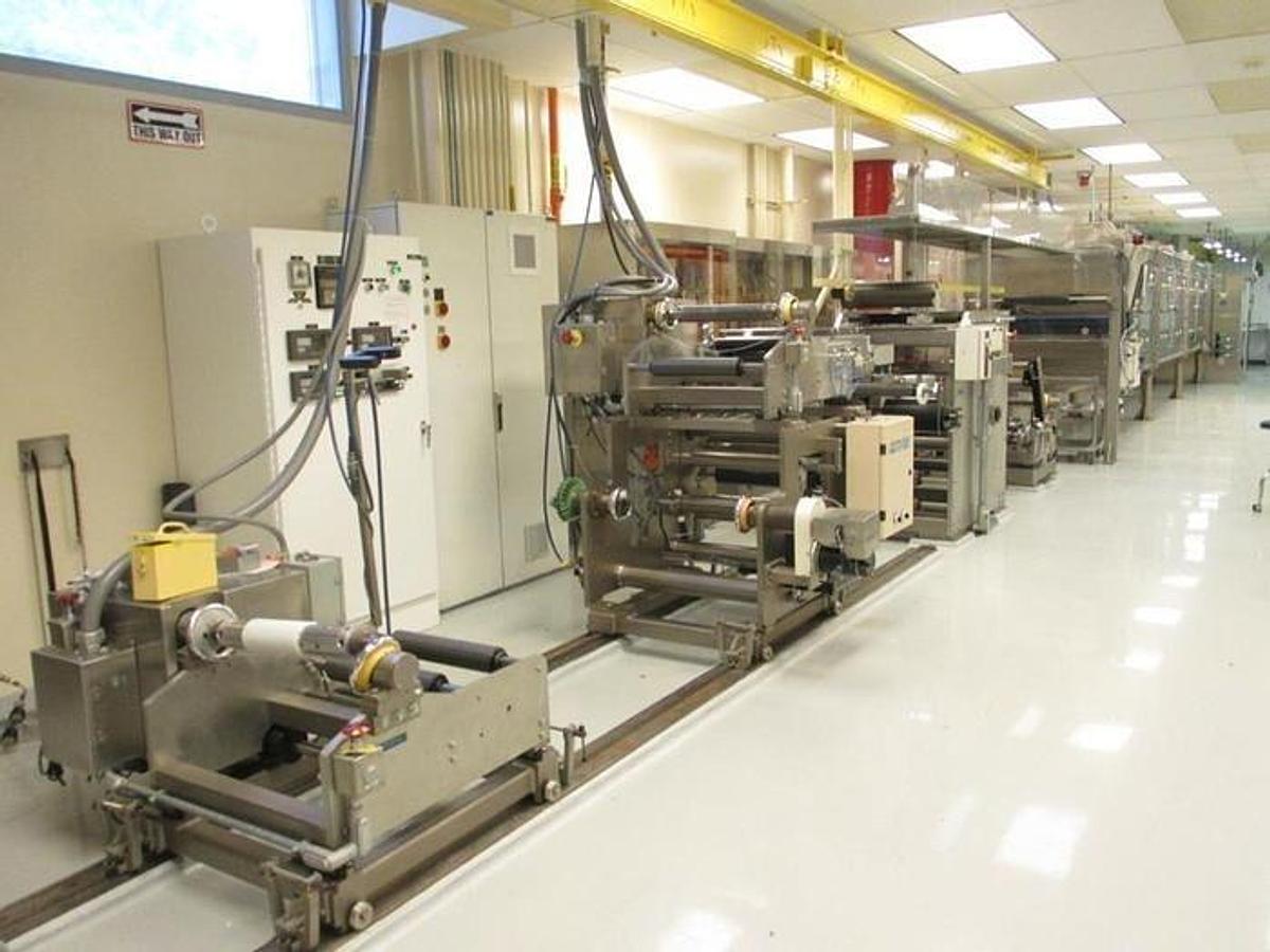 Used 14" MAY COATING TECHNOLOGIES PILOT COATING LINE - PAPER LINERS, FILMS & FOAM