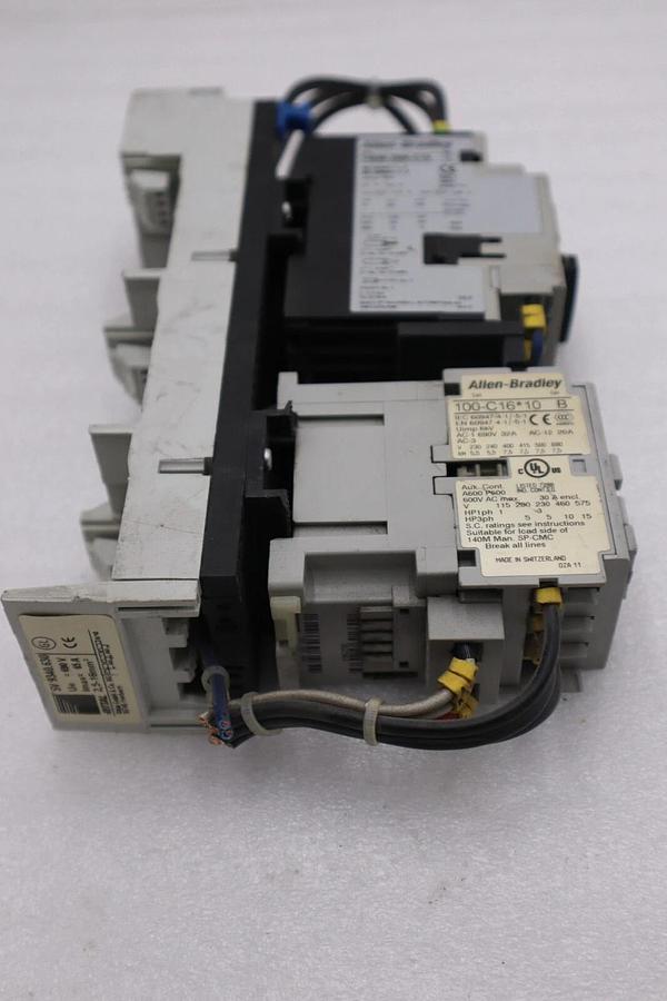 Used Allen Bradley 140M-D8N-C16/ 100-C16*10 Motor Circuit Protector STOCK 3987-A
