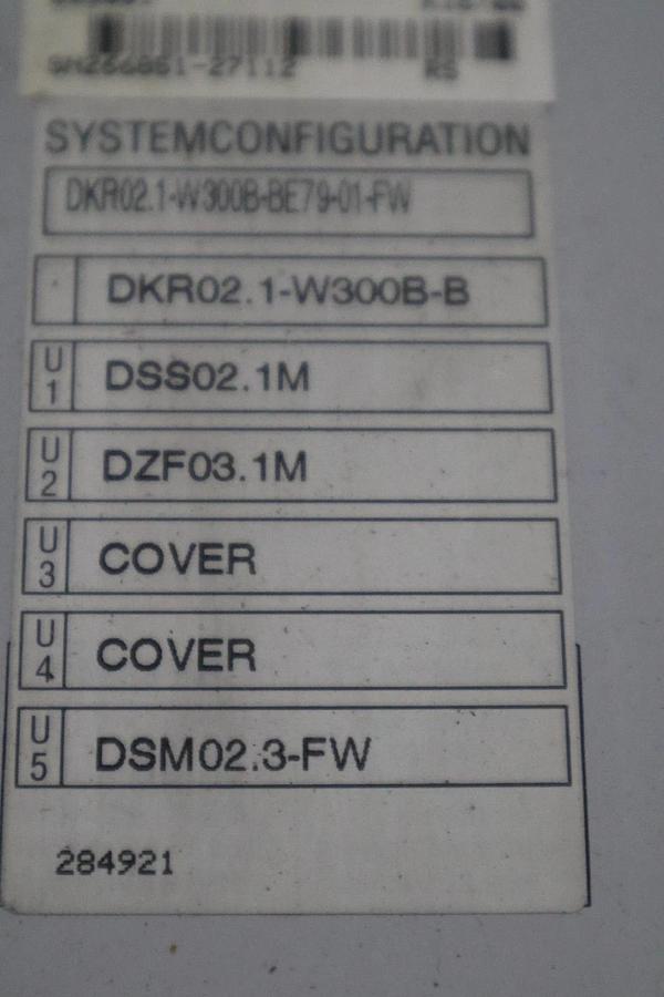 Used REXROTH INDRAMAT DRIVE DKR02.1-W300B-BE79-01-FW STOCK S697