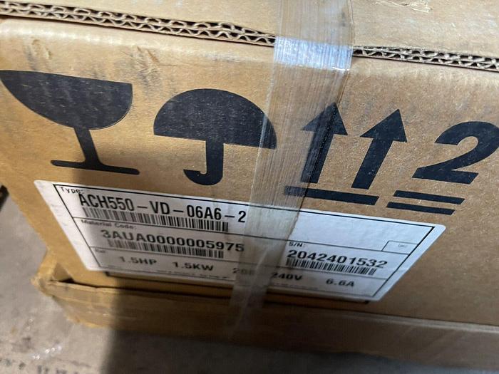 New ABB ACH550-VD-06A6-2 VFD with bypass 1.5 HP S-234
