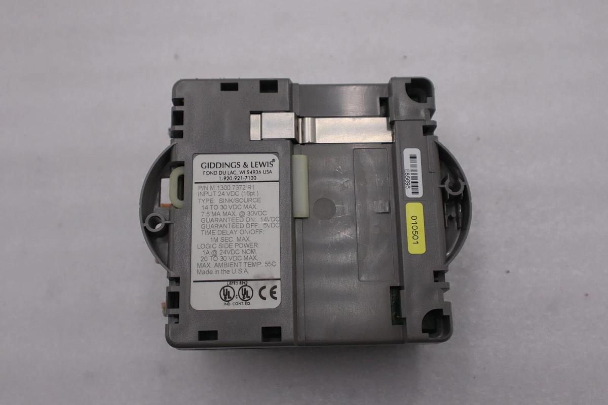 Used GIDDINGS & LEWIS M.1300.7372 R1 Input Module 24VDC SINK/SOURCE STOCK 632-D