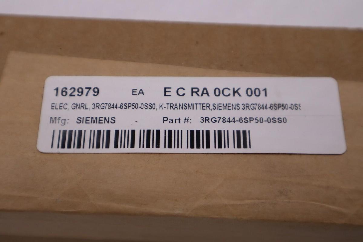 NEW SIEMENS 3RG7844-6SP50-0SS0 LC CAT.4 STD TRAN RES 400MM STOCK G38A