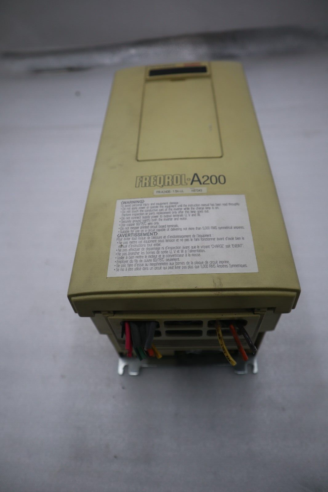 Used Mitsubishi FR-A240E-1.5K-UL FREQROL-A200 Inverter Drive STOCK 527-B