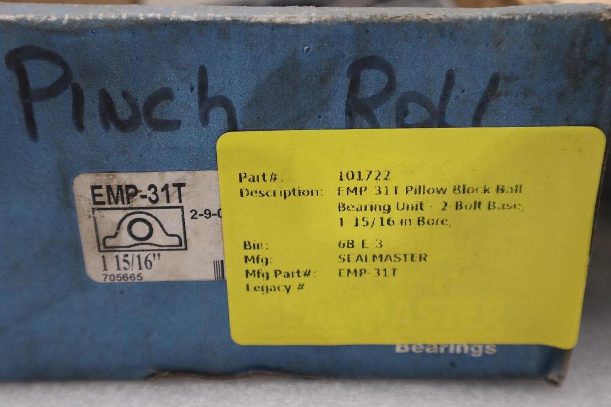Used Sealmaster EMP-31T/ 705665 1 15/16" BEARING - STOCK 3104CC