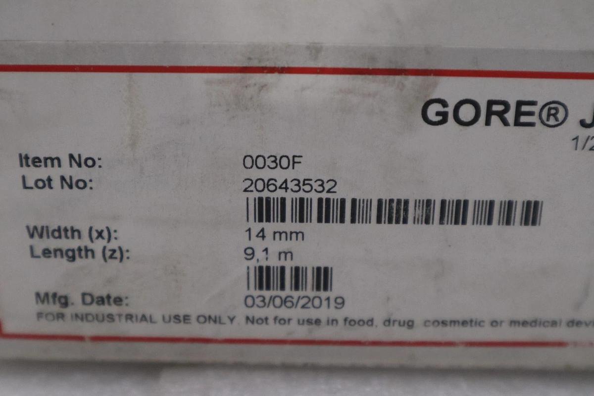 Used GORE JOINT SEALANT 0030F 1/2" - 30' - STOCK GF223A