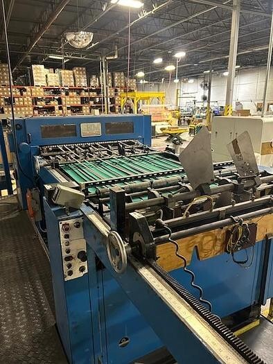 Used 57" SHM MODEL 1400 SINGLE KNIFE ROTARY SHEETER WITH REPLACED GEARBOX